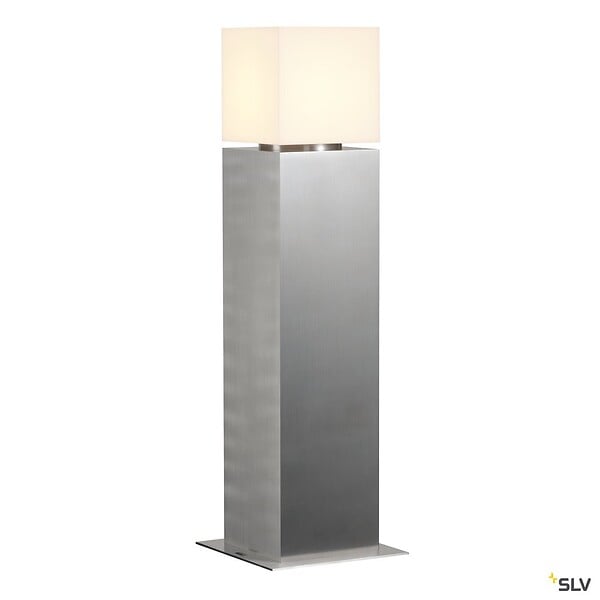 SLV - Borne extérieure SLV SQUARE POLE en inox 304, E27, 20W - Hauteur 60 cm - large