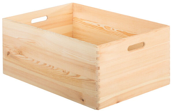 ASTIGARRAGA KIT LINE - Boîte de rangement en pin massif sans couvercle 23x60x40cm - large