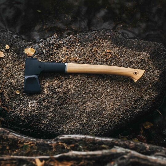 FISKARS - Hache à fendre N12 - Manche bois Hickory - Pour bûches de max.20cm - large