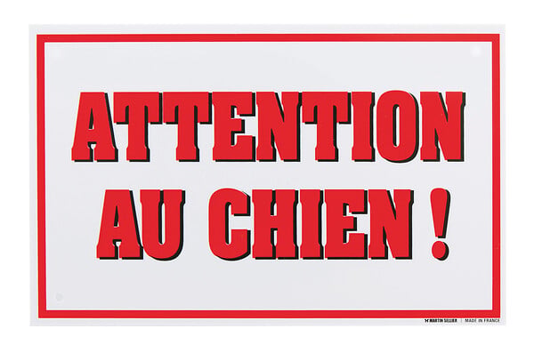 MARTIN - Panneau 100x160 attention - large