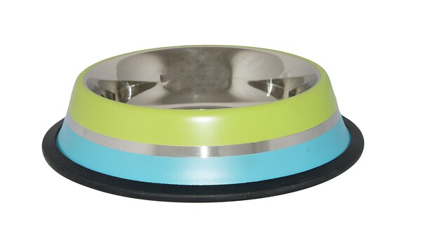 BUBIMEX - Gamelle en acier inox 13cm/0.40l 1x argent-bleu-mauve-vert - large