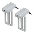 MADECO - U19-Lot de 2 supports métal gris pour pose sans perçage - vignette