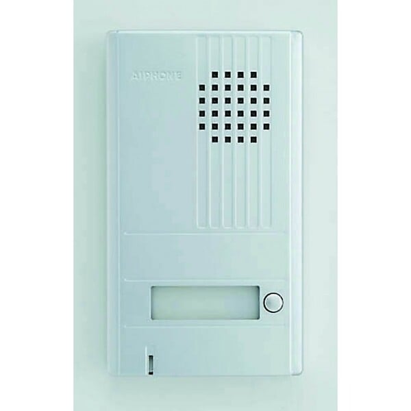 AIPHONE - Platine saillie 1 bouton avec Façade aluminium. epaisseur 22mm. - large
