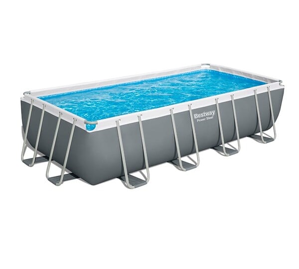 BESTWAY - Piscine HS Power Steel 549x274x122cm, filtre à sable, échelle, bâche - large