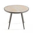 OVIALA - Table basse de jardin ronde plateau en céramique - Tivoli - vignette