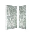 AURLANE - Pack de 2 Panneaux Muraux Pierre Artic Green 90+120x210 cm avec Profilés ANODISE BRILLANT - STONE'IT - vignette