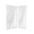 AURLANE - Pack de 2 Panneaux Muraux Pierre Artic Storm 90+120x210 cm avec Profilés ANODISE BRILLANT - STONE'IT - vignette