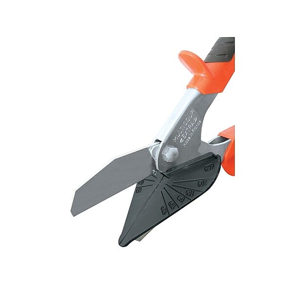 EDMA - Pince de découpe à onglet à angle variable pour coupe de moulures décoratives plinthes en bois joints caoutchouc profilés plastiques PVC - large