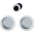HOPPE - manœuvres encastrées rosace ronde pour porte coulissante intérieure aluminium aspect laiton poli - vignette
