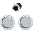 HOPPE - manœuvres encastrées rosace ronde pour porte coulissante intérieure aluminium aspect laiton poli - vignette
