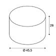 SLV - Abat-jour Rond Fenda Slv - Ø 455mm - H 280mm - Textile - Gris - vignette