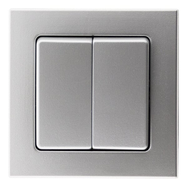 BELVUE - Double va et vient 10A saillie Bel'Vue - gris - Zenitech - large