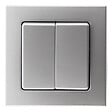 BELVUE - Double va et vient 10A saillie Bel'Vue - gris - Zenitech - vignette
