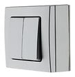 BELVUE - Double va et vient 10A saillie Bel'Vue - gris - Zenitech - vignette