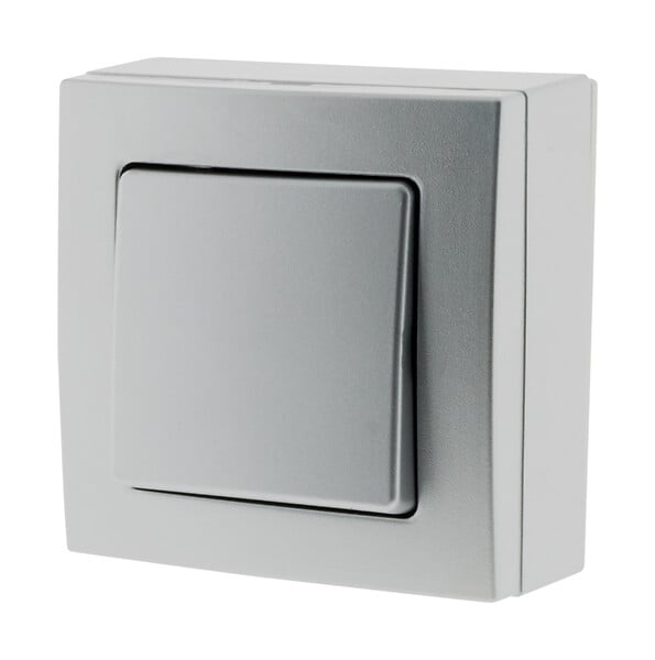 BELVUE - Bouton poussoir saillie gris - Bel'Vue - Zenitech - large