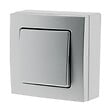BELVUE - Bouton poussoir saillie gris - Bel'Vue - Zenitech - vignette