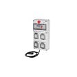 GEWISS - Coffret d'alimentation provisoire Mono Q-DIN 10 16A - 4 prises - Avec arrêt d'urgence - vignette