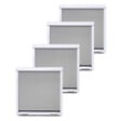 VOLET-MOUSTIQUAIRE - Pack éco de 4 moustiquaires enroulables H145 cm x L 100 cm alu blanc - vignette