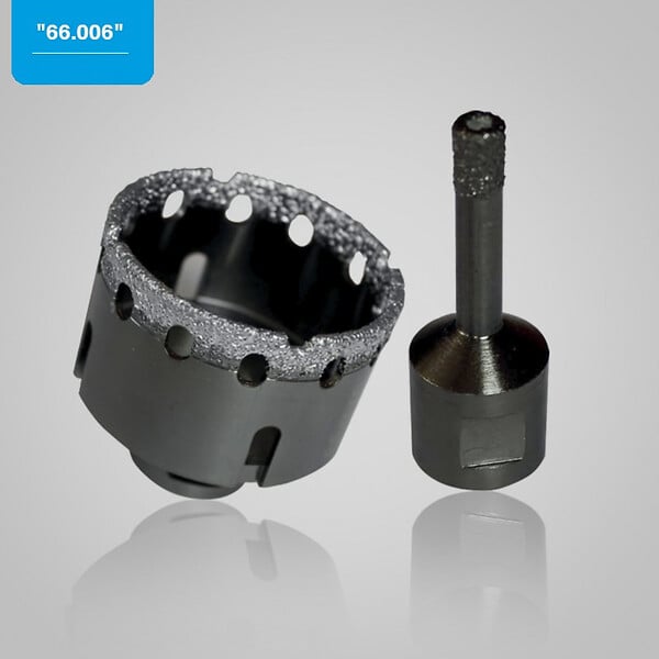 LEMAN - Scie trépan diamant M14 Leman SA - Grès cérame - Ø 65 mm - large