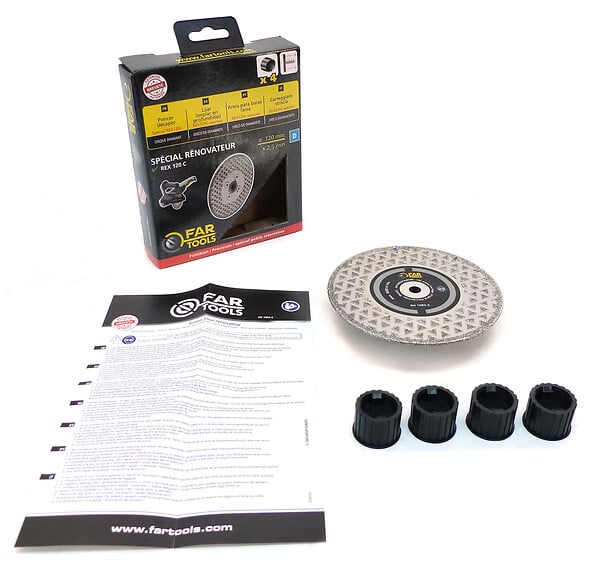 FAR TOOLS - Disque diamant abrasif multi-matériaux D120mm-ép.2mm - large