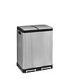 5 FIVE SIMPLY SMART - Poubelle de Tri sélectif en Inox 2 bacs de 30 Litres ouverture à pédale - vignette