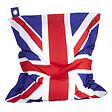 OVIALA - Pouf de jardin en polyester drapeau uk 140 x 120 cm - Solys - vignette
