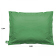 OVIALA - Pouf de jardin en polyester vert cactus 140 x 120 cm - Solys - vignette