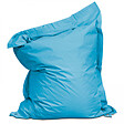 OVIALA - Pouf de jardin polyester bleu azur 140 x 120 cm - Solys - vignette