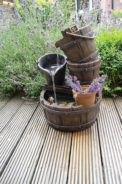 UBBINK - Kit fontaine rustique de jardin ou d'intérieur Halifax - large