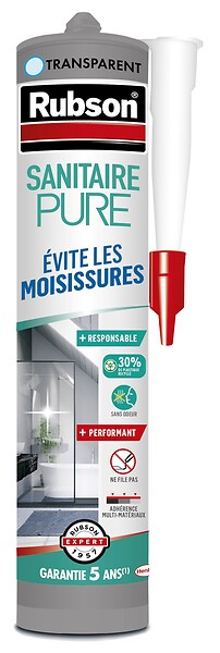 RUBSON - RUBSON Mastic PURE Sanitaire Tranparent 280ml - large