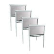 VOLET-MOUSTIQUAIRE - Pack éco de 4 moustiquaires enroulables alu H170 cm x L160 cm blanc - vignette