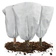 VOUNOT - Lot de 3 Housse Hivernage Plante avec Cordon Polypropylème 80g/m² 80x100cm blanc - vignette