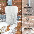 VOUNOT - Lot de 3 Housse Hivernage Plante avec Cordon Polypropylème 80g/m² 80x100cm blanc - vignette