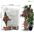 VOUNOT - Housse d'Hivernage Plante avec Cordon et zipper Polypropylème 150g/m² 250x360cm blanc - vignette