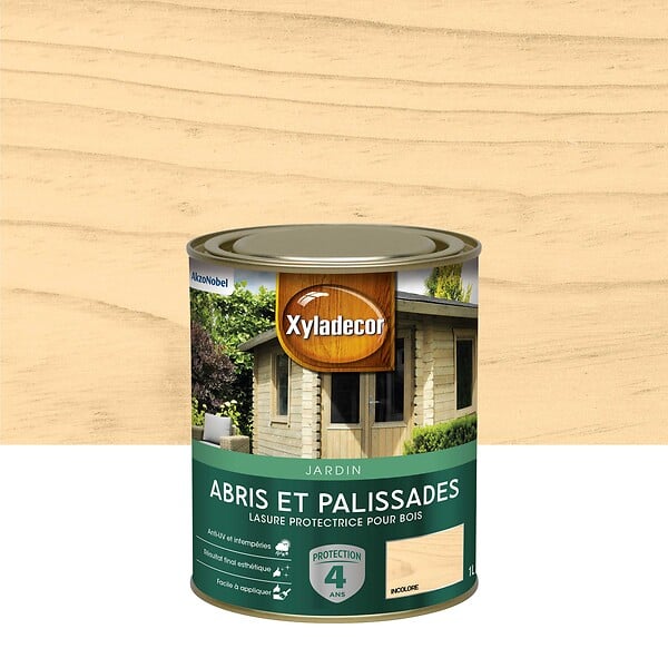 XYLADECOR - Lasure Bois Exterieur Xyladecor Abris Et Palissades Mat Incolore 1L - large