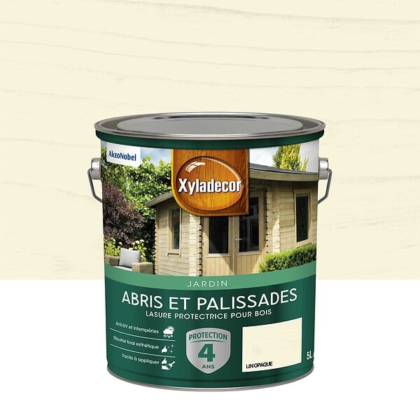 XYLADECOR - Lasure Bois Exterieur Xyladecor Abris Et Palissades Mat Lin Opaque 5L - large