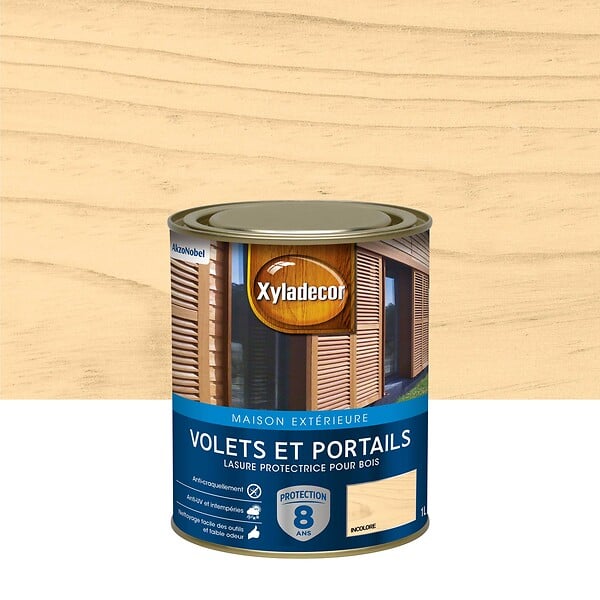XYLADECOR - Lasure Bois Exterieur Xyladecor Volets Et Portails Satin Incolore 1L - large