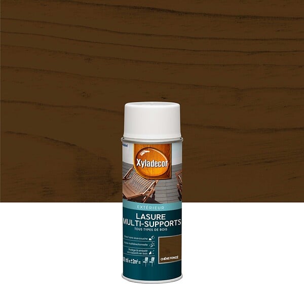 XYLADECOR - Lasure Multi-Supports Exterieur Xyladecor Mat Chêne Fonce 0,4 L - large