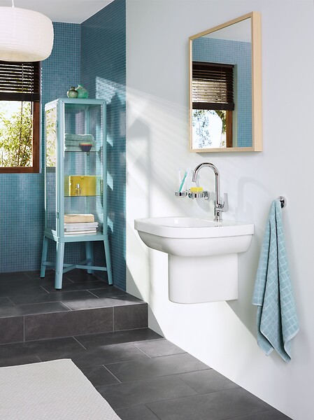 GROHE - Mitigeur lavabo EUROSMART GROHE 23537002 - taille L - col de cygne - chrome - large