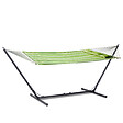 OUTSUNNY - Support pied de hamac réglable structure robuste métal époxy noir dim. 3,08-3,80L x 1,08l x 1,20H m - vignette