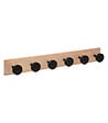 5 FIVE SIMPLY SMART - Patère en Bois 6 Têtes Noir en bois - vignette