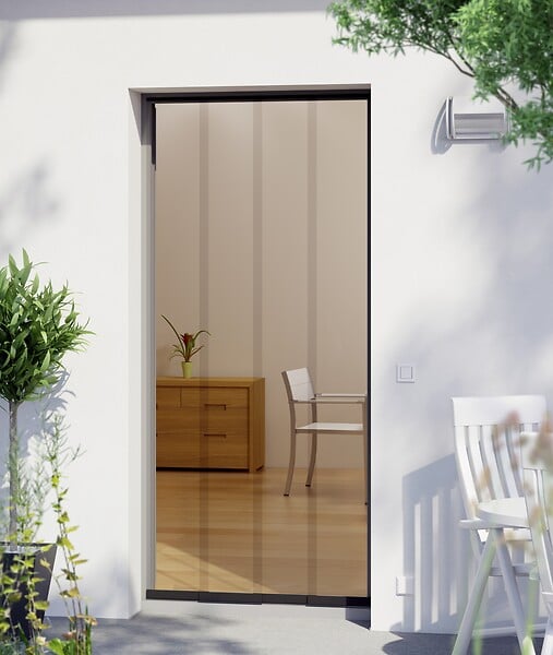 WINDHAGER - Rideau de porte easy PVC anthracite 120x250 maximum - large