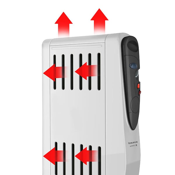 TAURUS ALPATEC - radiateur à bain d'huile 1500w avec humidificateur - tuareg 1500 - large