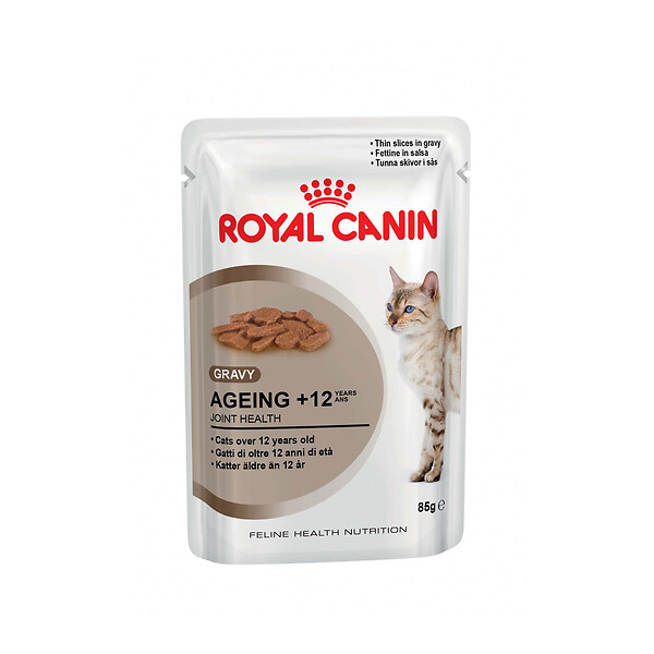 ROYAL CANIN - Bouchées pour chat AGEING12+ SAUCE 12x85g - large