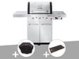 CHAR-BROIL - Barbecue à gaz Professional Pro S 3 + Housse de protection + Plancha - Char-Broil - vignette