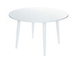 JARDILINE - Ensemble de Table à manger en alum blanc Capri et 4 chaises de jardin Malte - Jardiline - vignette