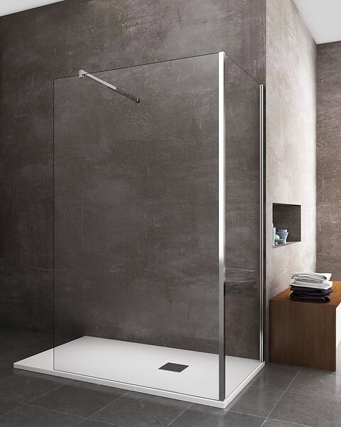 LANERI - Parois De Douche De 8 Mm Type Walk-in Double Verre Angulaire Réversible H.200 –  98-100  X 88,5-90,5 Cm - large