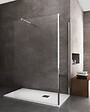 LANERI - Parois De Douche De 8 Mm Type Walk-in Double Verre Angulaire Réversible H.200 –  98-100  X 88,5-90,5 Cm - vignette