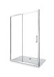 LANERI - Porte De Douche De 6 Mm Pour Installation En Niche H.190 Avec Overture Coulissante – 105-110 Cm - vignette