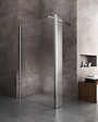 LANERI - Paroi De Douche Walk-in Avec Porte Pivotante Garde-boue H 200 - 70 Walkin X Porte 30 (tot 100,5-102,5) - vignette